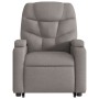 Sillón eléctrico reclinable elevable de tela gris taupe de , Sillones - Ref: Foro24-3204628, Precio: 312,43 €, Descuento: %