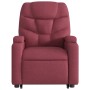 Sillón de masaje elevable eléctrico tela rojo tinto de , Sillones - Ref: Foro24-3204635, Precio: 341,62 €, Descuento: %
