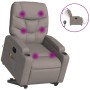 Sillón de masaje eléctrico reclinable elevable tela taupé de , Sillones - Ref: Foro24-3204640, Precio: 339,43 €, Descuento: %