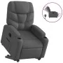Sillón eléctrico reclinable elevable de tela gris oscuro de , Sillones - Ref: Foro24-3204621, Precio: 333,77 €, Descuento: %