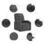 Sillón eléctrico reclinable elevable de tela gris oscuro de , Sillones - Ref: Foro24-3204621, Precio: 333,77 €, Descuento: %