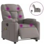 Sillón reclinable de masaje eléctrico tela gris taupe de , Sillones - Ref: Foro24-3204592, Precio: 270,45 €, Descuento: %