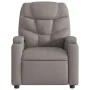 Sillón reclinable de masaje eléctrico tela gris taupe de , Sillones - Ref: Foro24-3204592, Precio: 270,45 €, Descuento: %