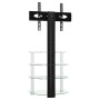 Mueble TV esquina 4 niveles para 32-70 pulgadas negro plateado de , Muebles TV - Ref: Foro24-358183, Precio: 142,83 €, Descue...