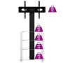 Mueble TV esquina 4 niveles para 32-70 pulgadas negro plateado de , Muebles TV - Ref: Foro24-358183, Precio: 142,83 €, Descue...