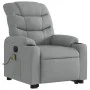Sillón de masaje eléctrico reclinable elevable tela gris claro de , Sillones - Ref: Foro24-3206672, Precio: 400,56 €, Descuen...