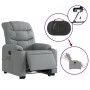 Sillón de masaje eléctrico reclinable elevable tela gris claro de , Sillones - Ref: Foro24-3206672, Precio: 400,56 €, Descuen...