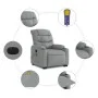 Sillón de masaje eléctrico reclinable elevable tela gris claro de , Sillones - Ref: Foro24-3206672, Precio: 400,56 €, Descuen...