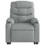 Sillón de masaje eléctrico reclinable elevable tela gris claro de , Sillones - Ref: Foro24-3206672, Precio: 400,56 €, Descuen...