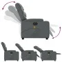 Gray synthetic leather electric reclining massage chair by , Armchairs - Ref: Foro24-3204654, Price: 269,44 €, Discount: %
