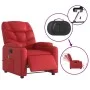 Red Artificial Leather Electric Recliner Massage Chair by , Armchairs - Ref: Foro24-3204656, Price: 253,83 €, Discount: %