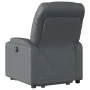 Sillón reclinable elevable cuero artificial gris de , Sillones - Ref: Foro24-3204661, Precio: 289,58 €, Descuento: %