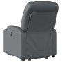 Sillón reclinable elevable cuero artificial gris de , Sillones - Ref: Foro24-3204661, Precio: 278,08 €, Descuento: %
