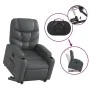 Sillón reclinable elevable cuero artificial gris de , Sillones - Ref: Foro24-3204661, Precio: 289,58 €, Descuento: %
