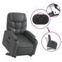Sillón reclinable elevable cuero artificial gris de , Sillones - Ref: Foro24-3204661, Precio: 278,08 €, Descuento: %