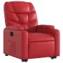 Sillón reclinable elevable cuero artificial rojo de , Sillones - Ref: Foro24-3204663, Precio: 327,09 €, Descuento: %