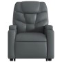 Sillón reclinable de masaje de pie cuero artificial gris de , Sillones - Ref: Foro24-3204668, Precio: 287,88 €, Descuento: %