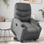 Sillón reclinable elevable eléctrico de cuero sintético gris de , Sillones - Ref: Foro24-3204675, Precio: 341,23 €, Descuento: %