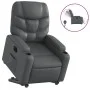 Sillón reclinable elevable eléctrico de cuero sintético gris de , Sillones - Ref: Foro24-3204675, Precio: 341,23 €, Descuento: %