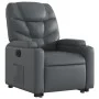 Sillón reclinable elevable eléctrico de cuero sintético gris de , Sillones - Ref: Foro24-3204675, Precio: 341,23 €, Descuento: %