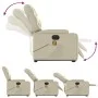 Sillón de masaje elevable eléctrico cuero sintético crema de , Sillones - Ref: Foro24-3204680, Precio: 365,67 €, Descuento: %