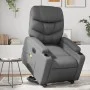 Sillón de masaje elevable eléctrico cuero sintético gris de , Sillones - Ref: Foro24-3204682, Precio: 352,65 €, Descuento: %