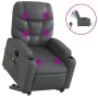 Sillón de masaje elevable eléctrico cuero sintético gris de , Sillones - Ref: Foro24-3204682, Precio: 331,01 €, Descuento: %