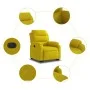 Sillón eléctrico reclinable elevable de terciopelo amarillo de , Sillones - Ref: Foro24-3205121, Precio: 351,95 €, Descuento: %