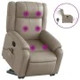 Sillón reclinable de masaje eléctrico cuero sintético capuchino de , Sillones - Ref: Foro24-3205177, Precio: 384,54 €, Descue...