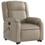 Sillón reclinable de masaje eléctrico cuero sintético capuchino de , Sillones - Ref: Foro24-3205177, Precio: 384,54 €, Descue...