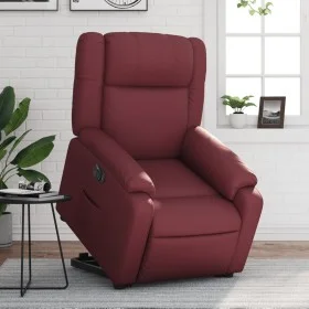 Red artificial leather electric lift chair by , Armchairs - Ref: Foro24-3205168, Price: 377,56 €, Discount: %
