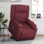 Sillón de masaje elevable eléctrico cuero artificial rojo tinto de , Sillones - Ref: Foro24-3205175, Precio: 356,37 €, Descue...