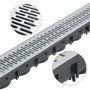 Canales de drenaje 6 unidades acero galvanizado 6 m de vidaXL, Desagües - Ref: Foro24-142879, Precio: 142,82 €, Descuento: %