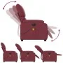 Red fabric electric reclining massage chair by , Armchairs - Ref: Foro24-3204815, Price: 268,40 €, Discount: %
