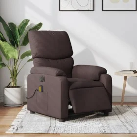 Elektrischer Massagesessel aus dunkelbraunem Stoff von , Sessel - Ref: Foro24-3204817, Preis: 303,29 €, Rabatt: %