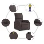 Sillón reclinable de masaje eléctrico tela marrón oscuro de , Sillones - Ref: Foro24-3204817, Precio: 303,29 €, Descuento: %