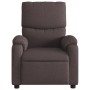 Sillón reclinable de masaje eléctrico tela marrón oscuro de , Sillones - Ref: Foro24-3204817, Precio: 297,19 €, Descuento: %