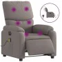 Sillón reclinable de masaje eléctrico tela gris taupe de , Sillones - Ref: Foro24-3204820, Precio: 301,47 €, Descuento: %