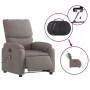 Sillón reclinable de masaje eléctrico tela gris taupe de , Sillones - Ref: Foro24-3204820, Precio: 301,47 €, Descuento: %