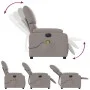 Sillón reclinable de masaje eléctrico tela gris taupe de , Sillones - Ref: Foro24-3204820, Precio: 301,47 €, Descuento: %