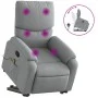 Sillón de masaje reclinable de pie de tela gris claro de , Sillones - Ref: Foro24-3204836, Precio: 287,38 €, Descuento: %