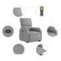 Sillón de masaje reclinable de pie de tela gris claro de , Sillones - Ref: Foro24-3204836, Precio: 266,87 €, Descuento: %