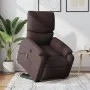 Silla de masaje reclinable de pie de tela marrón oscuro de , Sillones - Ref: Foro24-3204841, Precio: 342,20 €, Descuento: %