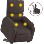 Silla de masaje reclinable de pie de tela marrón oscuro de , Sillones - Ref: Foro24-3204841, Precio: 342,20 €, Descuento: %