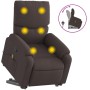 Silla de masaje reclinable de pie de tela marrón oscuro de , Sillones - Ref: Foro24-3204841, Precio: 317,24 €, Descuento: %