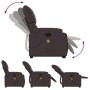 Silla de masaje reclinable de pie de tela marrón oscuro de , Sillones - Ref: Foro24-3204841, Precio: 317,24 €, Descuento: %