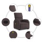Silla de masaje reclinable de pie de tela marrón oscuro de , Sillones - Ref: Foro24-3204841, Precio: 317,24 €, Descuento: %