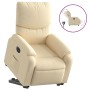 Sillón eléctrico reclinable elevable de tela color crema de , Sillones - Ref: Foro24-3204857, Precio: 311,01 €, Descuento: %