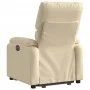 Sillón eléctrico reclinable elevable de tela color crema de , Sillones - Ref: Foro24-3204857, Precio: 332,11 €, Descuento: %