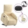 Sillón eléctrico reclinable elevable de tela color crema de , Sillones - Ref: Foro24-3204857, Precio: 332,11 €, Descuento: %